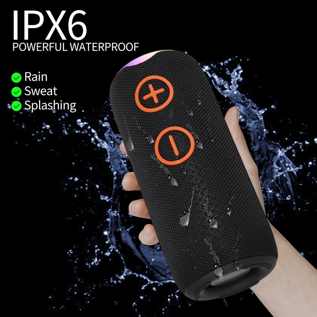 P PRO4 IPX6 Waterproof Wireless BT5.3 RGB LED Lighting Outdoor Home Party Stage Computer Gift Two-way Audio 20W Button Speakers