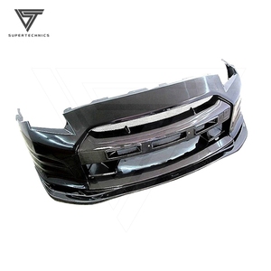Parachoques Delantero de Fibra de Carbono para Nissan <span class=keywords><strong>GTR</strong></span> <span class=keywords><strong>R35</strong></span> 2008-2016, Modificación al Estilo Top Secret <span class=keywords><strong>GT</strong></span> - Product Image 6