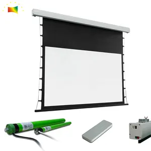 Smart Motorized Projector Screen 120 Inch Remote Control Electric Acoustic Transparent Projection Fabric XYSCREENS Sound Max 4K