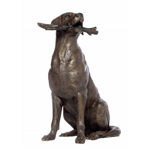 Sculpture de décoration d'intérieur, chien malinois <span class=keywords><strong>belge</strong></span> des forces spéciales, bronze, taille réelle, animal antique en métal, 1 pièce, art populaire européen - Product Image 2