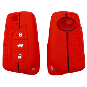 Housse de protection en silicone pour télécommande de voiture pour Toyota Auris Corolla Avensis Verso Yaris <span class=keywords><strong>Aygo</strong></span> Scion TC IM Camry RAV4 Forturner Hilux - Product Image 2