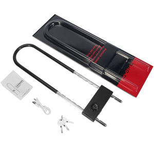 قفل إلكتروني ذكي على شكل حرف U من Doodle APP للأبواب الزجاجية - مقاوم للماء بتصنيف IP5 وشحن USB وفتح بكلمة مرور وتطبيق - Product Image 5