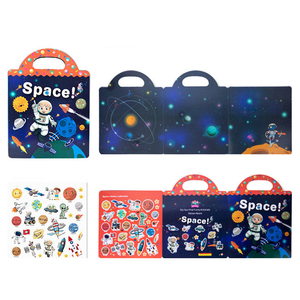 Libro de Actividades Portátil con Temática Espacial para Niños, Libro de Insectos con Pegatinas, Juego Educativo de Aprendizaje para Niños Pequeños - Product Image 5
