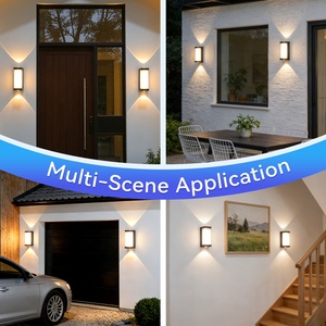 Lámpara de Jardín LED de Alto Brillo IP65, Lámpara de Pared Exterior Impermeable de 12W, <span class=keywords><strong>Luz</strong></span> Blanca Cálida, Luces de Puerta/Luces de Pared LED - Product Image 5
