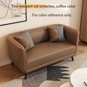 <span class=keywords><strong>Sofá</strong></span> Pequeño Estilo Crema, <span class=keywords><strong>Sofá</strong></span> Simple de <span class=keywords><strong>2</strong></span> y <span class=keywords><strong>3</strong></span> Plazas para Sala de Estar, Dormitorio, Hotel, Tienda de Ropa, Salón de Belleza y Salón de Recreo - Product Image 5