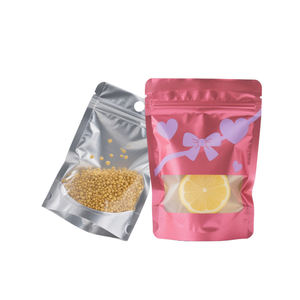 Transparent <strong>Stand</strong> up Zip Mylar <strong>Bags</strong> Plastic Clear Ziplock <strong>Bags</strong> for Food <strong>Punches</strong> - Product Image 1