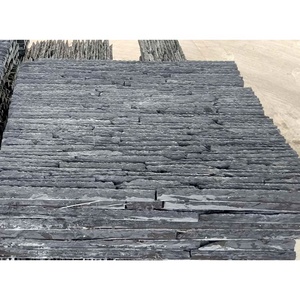 Vente directe d'usine cour rideau d'eau coulant décoration murale dalles de pierre bleue avec rainure ornements de <span class=keywords><strong>jardin</strong></span> ardoise - Product Image 6