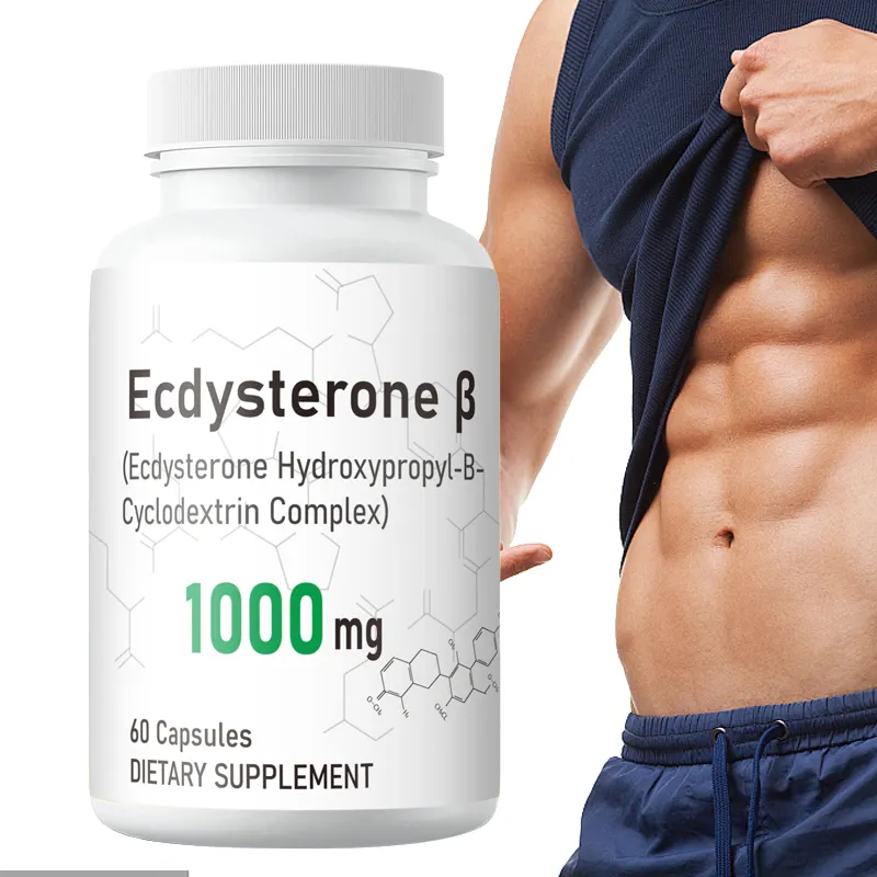 Natürliche Ecdysteron-Beta-Kapseln Massenerhöhung 1000 mg Hydroxypropyl-B-Cyclodextrin-Komplex Ecdysteron-Kapseln