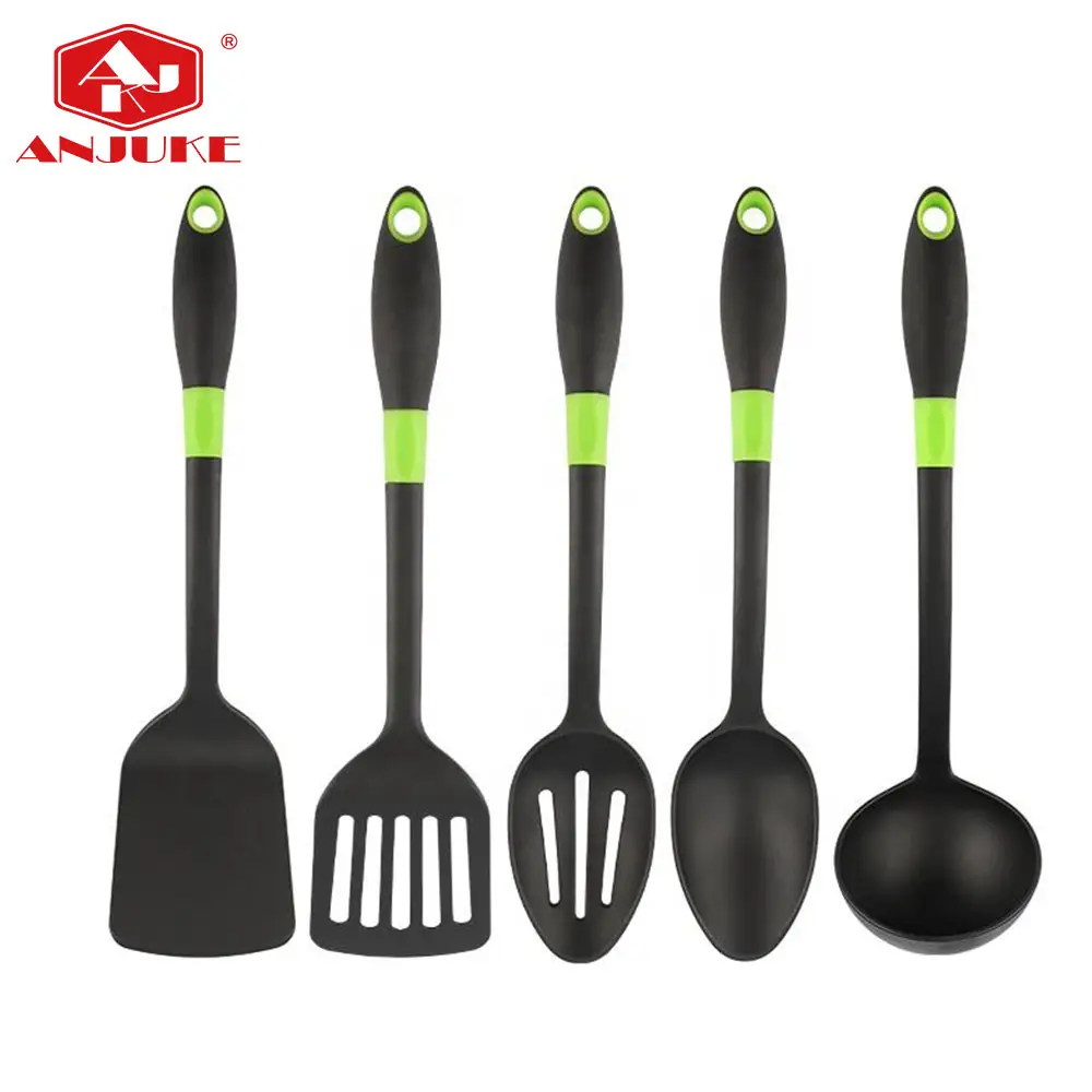 ANJUKE-Juego de utensilios de cocina de plástico resistente al calor, alta calidad, 8 unidades