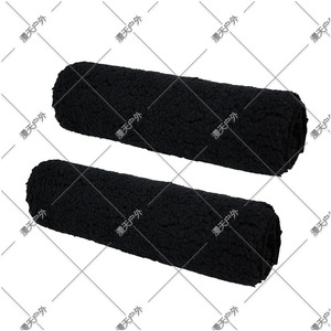 Wheelchair Lambswool Armrest Pads Black Rectangle Anti-slip Comfortable Manual Wheelchair Accessories - Product Image 2