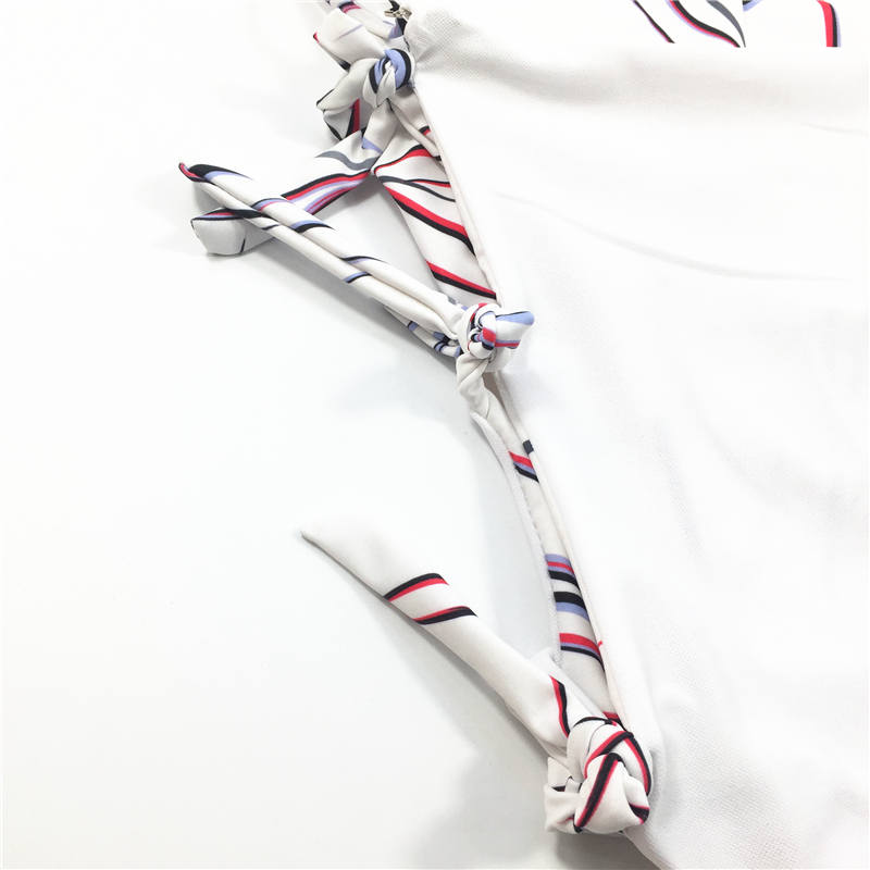 Madagascar palm Printing Fashion sexy multi-blinding belt one-piece swimsuit hot sale swimwear