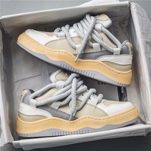 Manufacturer Custom Design logo Thick Sole Casual Shoes er Free Trendy Low Top Classic Sneakers - Product Image 4