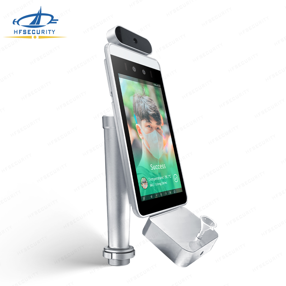 HF-RA08T-A Новое поступление температуры с функцией распознавания лиц посещаемость времени машина дыхательный алкогольный тестер с принтером