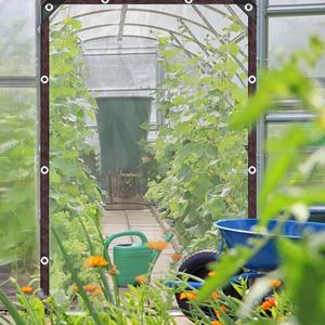 Rideau en tissu imperméable transparent pour extérieur Tissu imperméable en plastique transparent en vinyle enduit de PVC résistant - Product Image 6