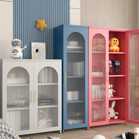 Armoire de rangement de salon pour un rangement pratique Livres et magazines Casier de maison polyvalent Armoire en verre Armoire à thé