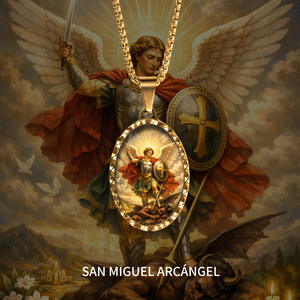 Dijes de <span class=keywords><strong>San</strong></span> <span class=keywords><strong>Miguel</strong></span> Arcángel al por mayor, accesorios DIY de moda resistente para la creación de joyas, venta al por mayor - Product Image 5