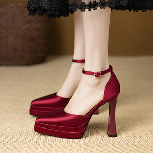 รองเท้าโลฟเฟอร์หนังพื้นนิ่มพรีเมียมสำหรับเจ้าสาว คอลเลคชั่นฤดูร้อน-ฤดูใบไม้ร่วง ปี 2026 สไตล์ฝรั่งเศสแบบแมรี่เจน รองเท้าส้นสูงลำลอง - Product Image 4