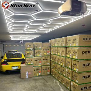 ST1028 Prix d'usine Meilleure éclairage LED professionnelle pour atelier automobile et <span class=keywords><strong>garage</strong></span>, design hexagonal pour éclairage de baie - Product Image 5