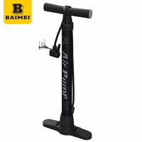Pompe à vélo en acier de haute qualité Baimei, pompe à pied pour vélo, gonfleur de pneus de vélo haute pression 160 PSI pour vélo de route et voiture