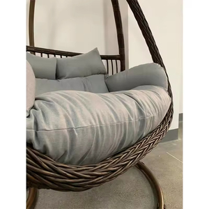 Chaise suspendue en rotin nordique de haute qualité intérieur extérieur balcon balançoire moderne <span class=keywords><strong>nid</strong></span> <span class=keywords><strong>d</strong></span>'<span class=keywords><strong>oiseau</strong></span> panier à oeufs pour parc salle de sport cour - Product Image 4