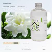 Recharge de parfum 260 ml pour diffuseur à bâtonnets, senteur Thé Zen, en bouteille de verre transparente, pour la maison, l'hôtel et le bureau - Vente chaude
