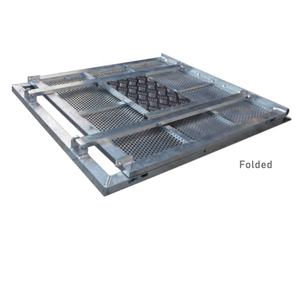 Barriera di controllo della folla di sicurezza in alluminio con rivestimento di potere nero di superficie concerto crash pieghevole colpo attraverso la barricata per l'evento - Product Image 4