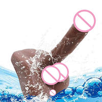 Dildo de Silicona Líquida Suave para Hombre, Dispositivo de Masturbación Gay, Vibrador Anal, Resistente al Agua, Suministros para Adultos