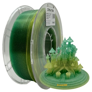 Filament PLA arc-en-ciel scintillant Creat3D 1,75 mm 1 kg/bobine, écologique, transparent, avec paillettes, pour imprimante 3D - Product Image 6