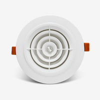 Grille d'aération ronde épaisse en ABS avec circlip, pour système d'air frais, sortie, entrée et retour d'air, ventilation et échange d'air intérieurs