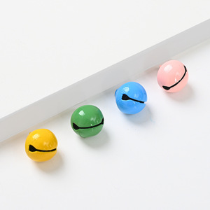 Colorful Painted <b>Small</b> <b>Bell</b> 14mm Zinc Alloy Metal Round Cute Style Pet Diy Keychain Pendant Accessory - Product Image 3
