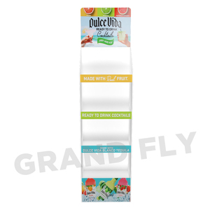 Tùy Chỉnh Khuyến Mãi Siêu Thị Sóng Drinks <span class=keywords><strong>Display</strong></span> Stands Tông Tầng Trái Cây Năng Lượng Đồ Uống Hiển Thị Rack - Product Image 4
