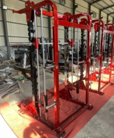Rack de Squat Multifonctionnel à Usage Commercial, Cage Smith Machine, Entraînement de Force, Exercice de Musculation du Torse