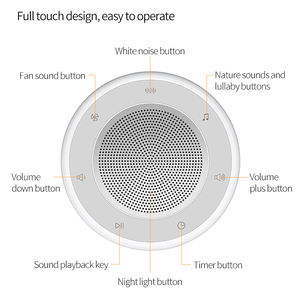 Lámpara de Noche para Niños, Lámpara de Alimentación para Bebés, Iluminación Suave, Colores, Máquina de Ruido Blanco con Temporizadores y Función de Memoria - Product Image 6