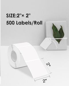 Rouleaux d'étiquettes thermiques carrées <span class=keywords><strong>4x4</strong></span> de haute qualité, étanches, pour bordereaux d'expédition et codes-barres, 100x100, vente en gros - Product Image 2