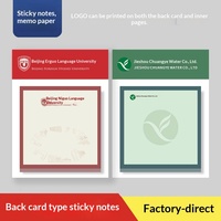 Bloc-notes autocollants personnalisables avec impression de logo, bloc-notes adhésifs avec logo personnalisé