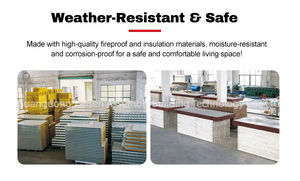 Maison conteneur de 20 pieds personnalisée petite maison extensible avec 2 chambres à coucher 1 salle de bain 1 <span class=keywords><strong>cuisine</strong></span> - Product Image 3