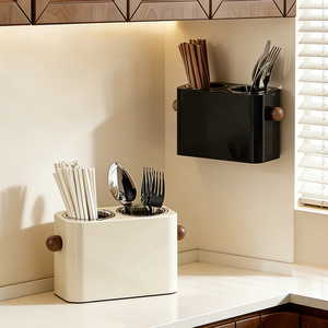 Chopstick Storage Box Square Multipurpose Quick Dry Draining Rack for Kitchen Utensil Organization - Product Image 4