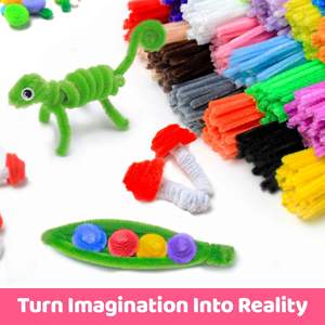 أعواد تنظيف الأنابيب (الشينيل) للحرف اليدوية والمشاريع الفنية، هدية إبداعية وديكورات للحفلات - Product Image 4