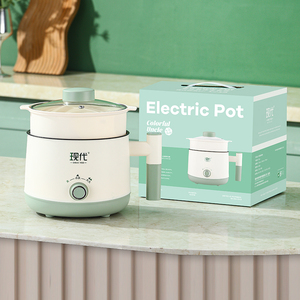 Hot Sale Electric Hot <strong>Pot</strong> with Steam Basket Non-Stick Portable Mini Electric Noodle <strong>Pot</strong> With Glass Lid for Quick Daily Cooking - Product Image 1