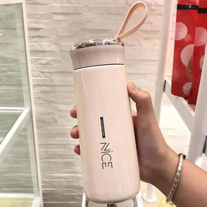 Bouteille d'eau en verre isotherme 400 ml (13 oz) pour le camping, modèle 2026, vente chaude, avec boîte colorée, unisexe - Product Image 6