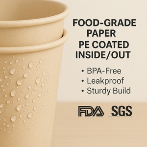 Gobelet en papier kraft jetable personnalisé de 16oz gobelets en papier de <span class=keywords><strong>café</strong></span> salubre pour aliments vente en gros pour <span class=keywords><strong>café</strong></span> boisson smoothie utilisation - Product Image 5