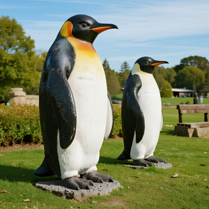 Özelleştirilmiş yaşam boyutu çelik Animatronic penguen modelleri kapalı/açık heykelleri eğitim Playhouses macera okul bahçeleri için - Product Image 5
