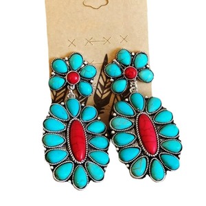 Orecchini Pendenti Vintage in Turchese, Gioielli di Moda in Tono Avorio per Donne - Product Image 5