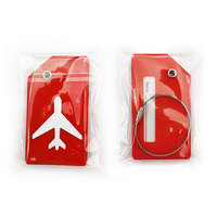 Lettre en caoutchouc de silicone souple personnalisée étiquette de bagage en PVC étiquette de bagage à motif animal 3D accessoires de voyage étiquette de bagage en caoutchouc de silicone