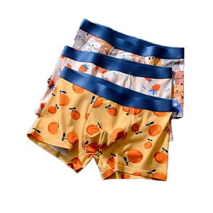 Sous-vêtements pour hommes à imprimé fruité, taille confortable, respirants, en coton modal, boxers pour garçons, vente en gros - Product Image 1