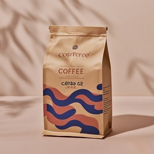 ถุงซิปด้านล่างแบนเป็นมิตรกับสิ่งแวดล้อมถุงเมล็ดกาแฟถุงซิปปิดผนึกด้วยความร้อน - Product Image 3