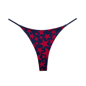 Tanga Sexy de Tiro Bajo para Mujer, Ropa Interior Transpirable con Tirantes Elásticos, Tanga Lisa con Logo en la Cintura, Estilo Diario, 95% - Product Image 4