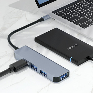Nhôm USB Và USB-C Giao Diện Kép 4-Cổng Hub USB 2.0 + 3.0 Đối Với Huawei Xiaomi Macbook Pro 15 Không Khí Pro Phụ Kiện - Product Image 4