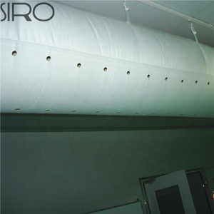 Condotto di vendita caldo del tessuto del condotto di ventilazione del poliestere 100% in nero per il <span class=keywords><strong>ristorante</strong></span> dell'officina della serra del magazzino della tenda - Product Image 4
