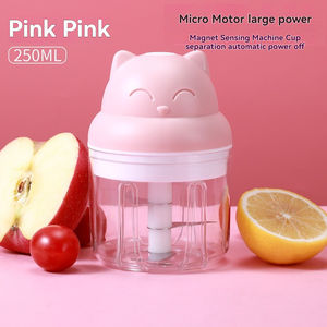 <span class=keywords><strong>Mini</strong></span> licuadora multifuncional inalámbrica, hoja de acero inoxidable, picadora de carne de grado alimenticio, tazón, inicio con un clic - Product Image 4